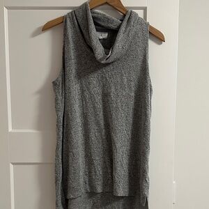 Lou & Grey Sleeveless Cowl Neck Tunic - Heather Gray